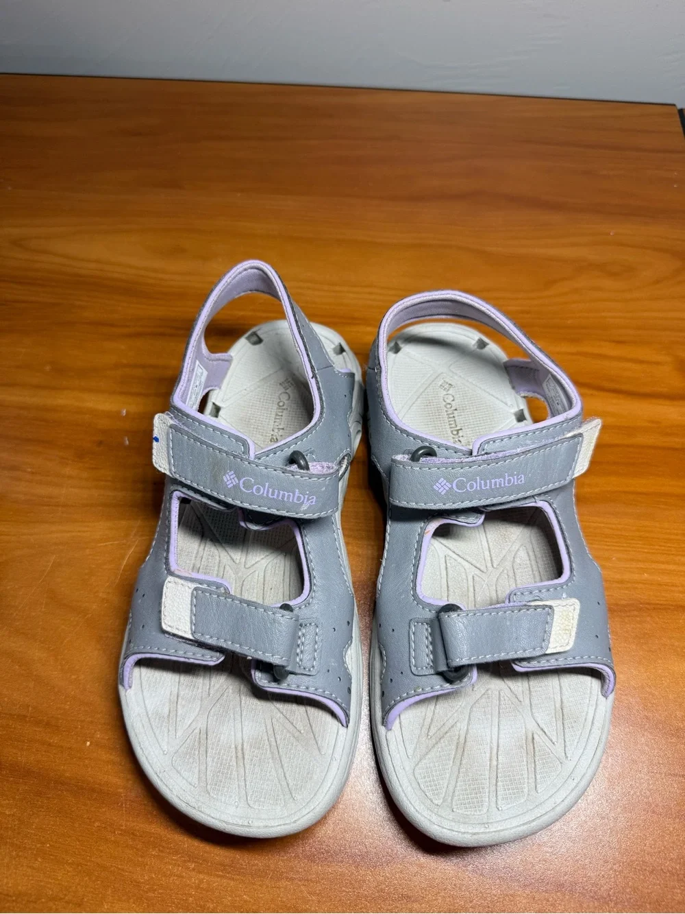 Columbia Techsun Vent Sandal Youth # BY4566‎ 032 Purple Grey Adjustable Size 2